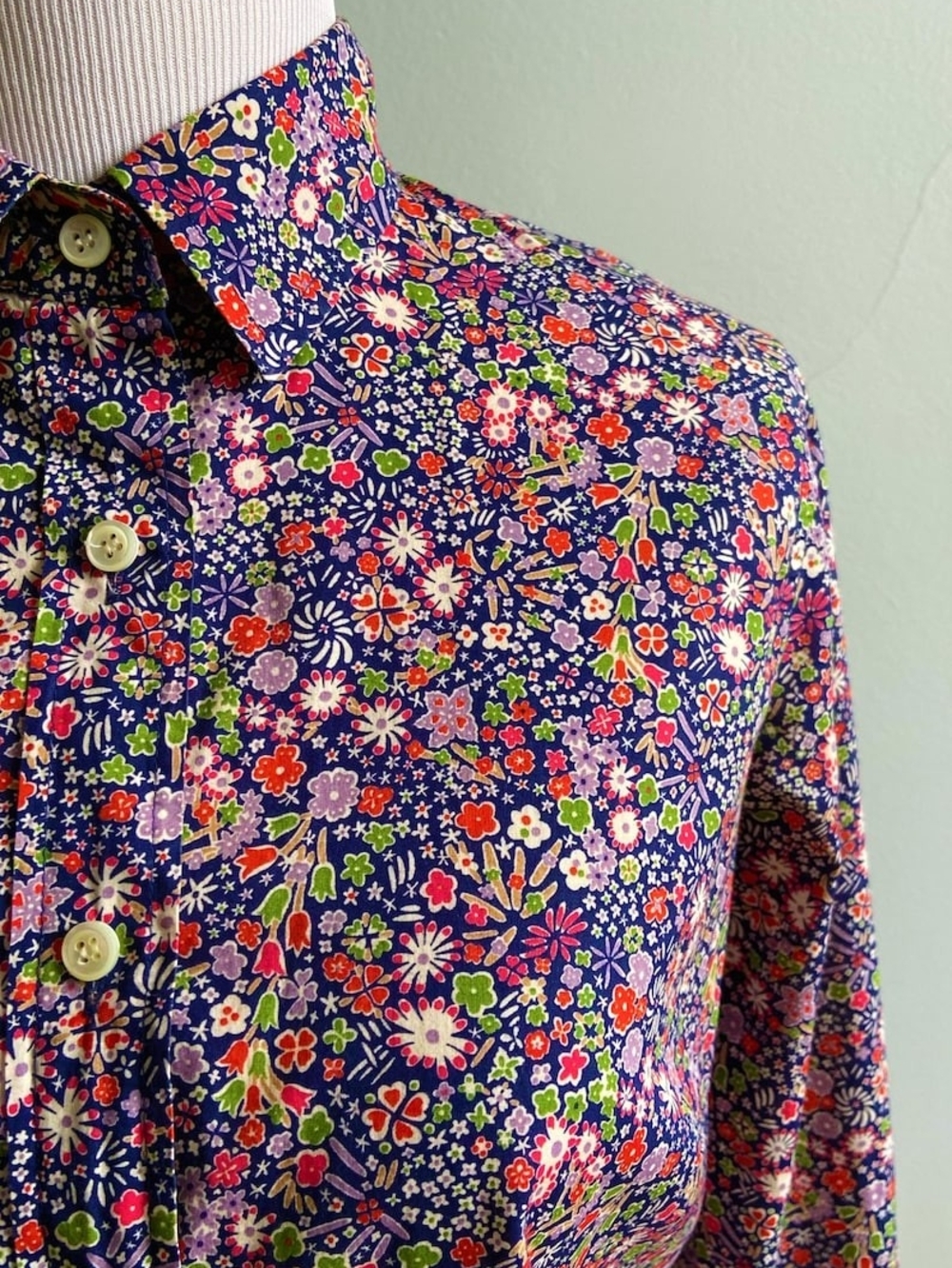 Jcrew Liberty Art Fabrics Vintage Floral Button-up Shirt In Size 0